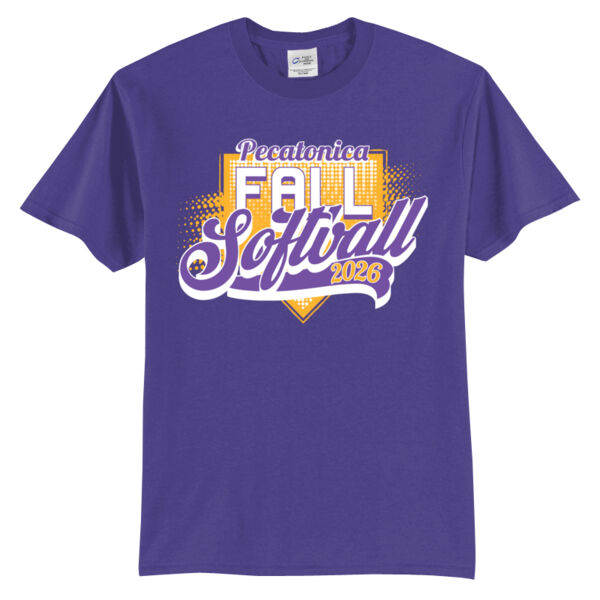 Pecatonica Fall Softball 2026 Logo 1 - Tall Core Blend Tee Thumbnail