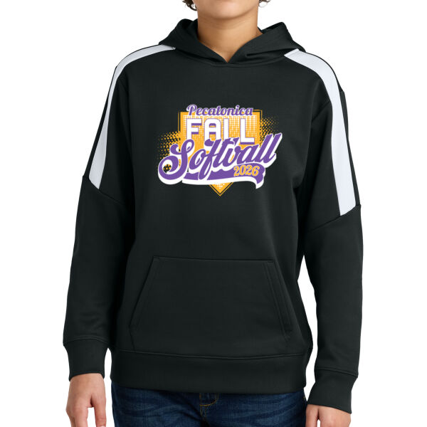 Pecatonica Fall Softball 2026 Logo 1 - Youth Sport Wick ® Fleece United Pullover Hoodie Thumbnail