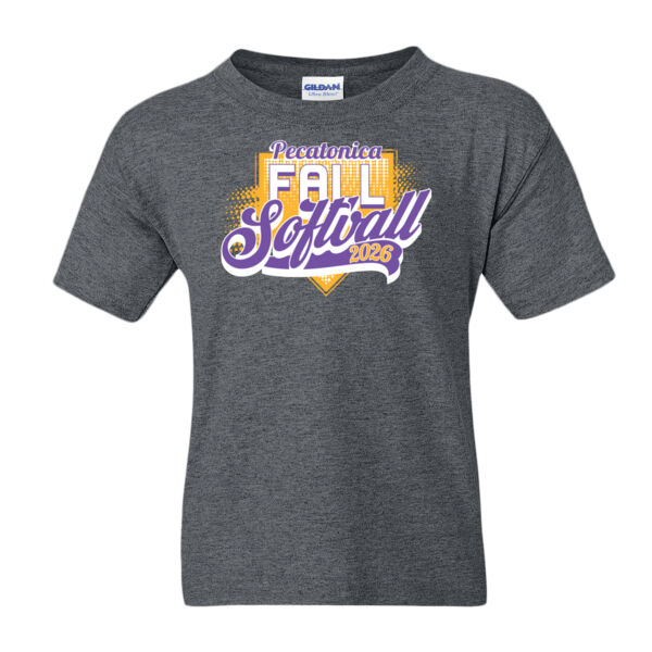 Pecatonica Fall Softball 2026 Logo 1 - DryBlend® Youth T-Shirt Thumbnail