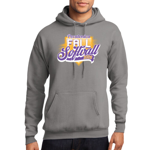 Pecatonica Fall Softball 2026 Logo 1 - Core Fleece Pullover Hooded Sweatshirt Thumbnail