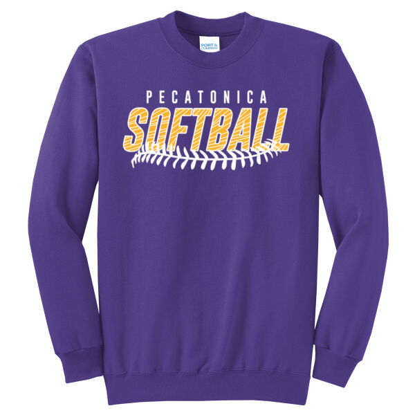 Pecatonica Fall Softball 2026 Logo 2 - Core Fleece Crewneck Sweatshirt Thumbnail