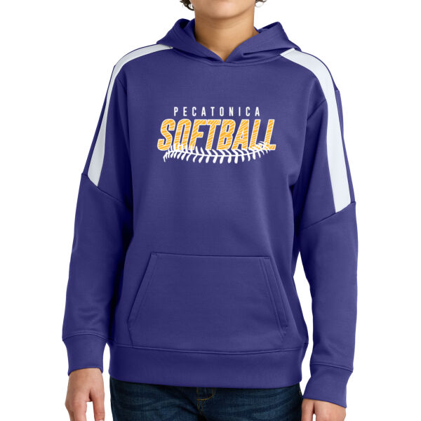 Pecatonica Fall Softball 2026 Logo 2 - Youth Sport Wick ® Fleece United Pullover Hoodie Thumbnail