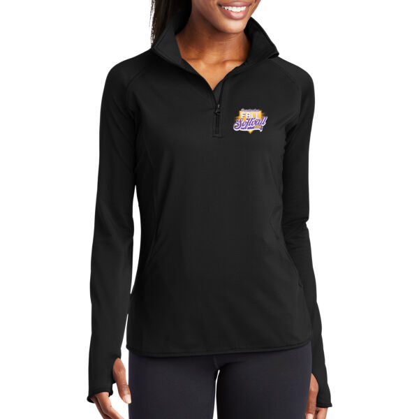 Pecatonica Fall Softball 2026 Logo 1 - Women's Sport Wick ® Stretch 1/4 Zip Pullover Thumbnail
