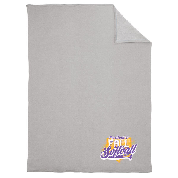 Pecatonica Fall Softball 2026 Logo 1 - Oversized Core Fleece Sweatshirt Blanket Thumbnail
